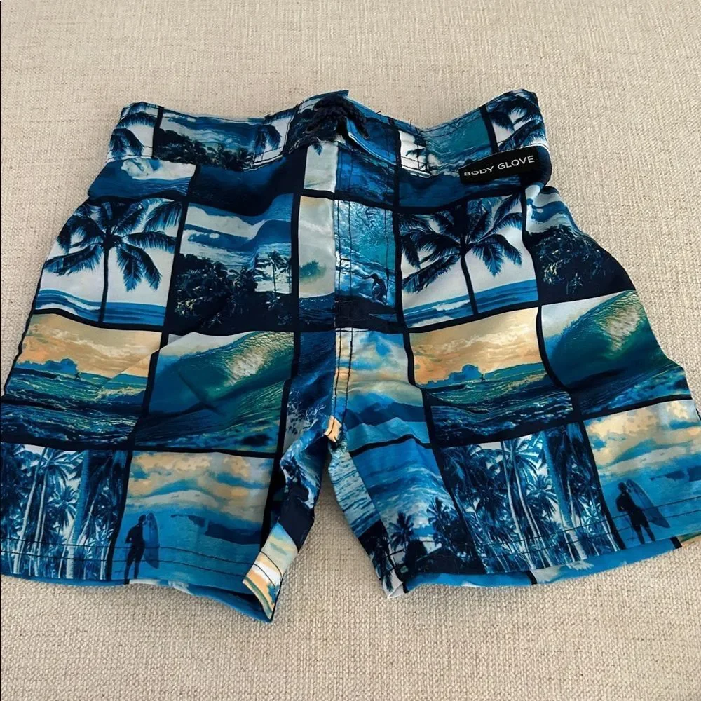 Body glove Bots Navy Rash guard Swim Set, size 4, NWT